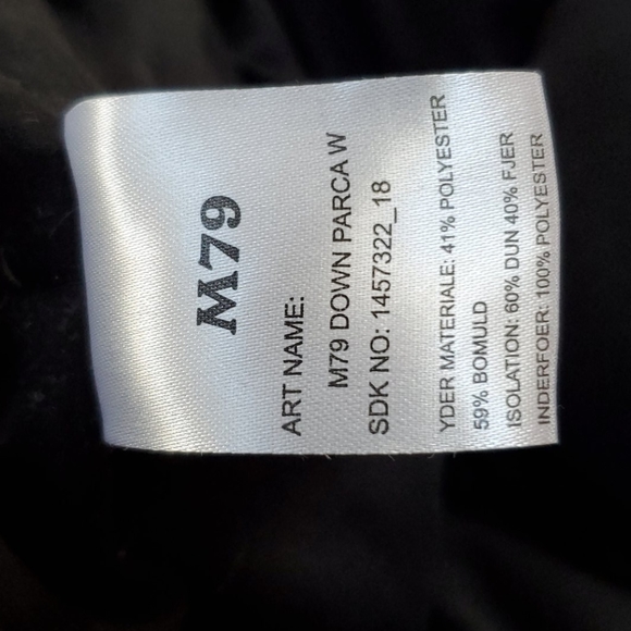 Black M79 Down Parka - Picture 10 of 11
